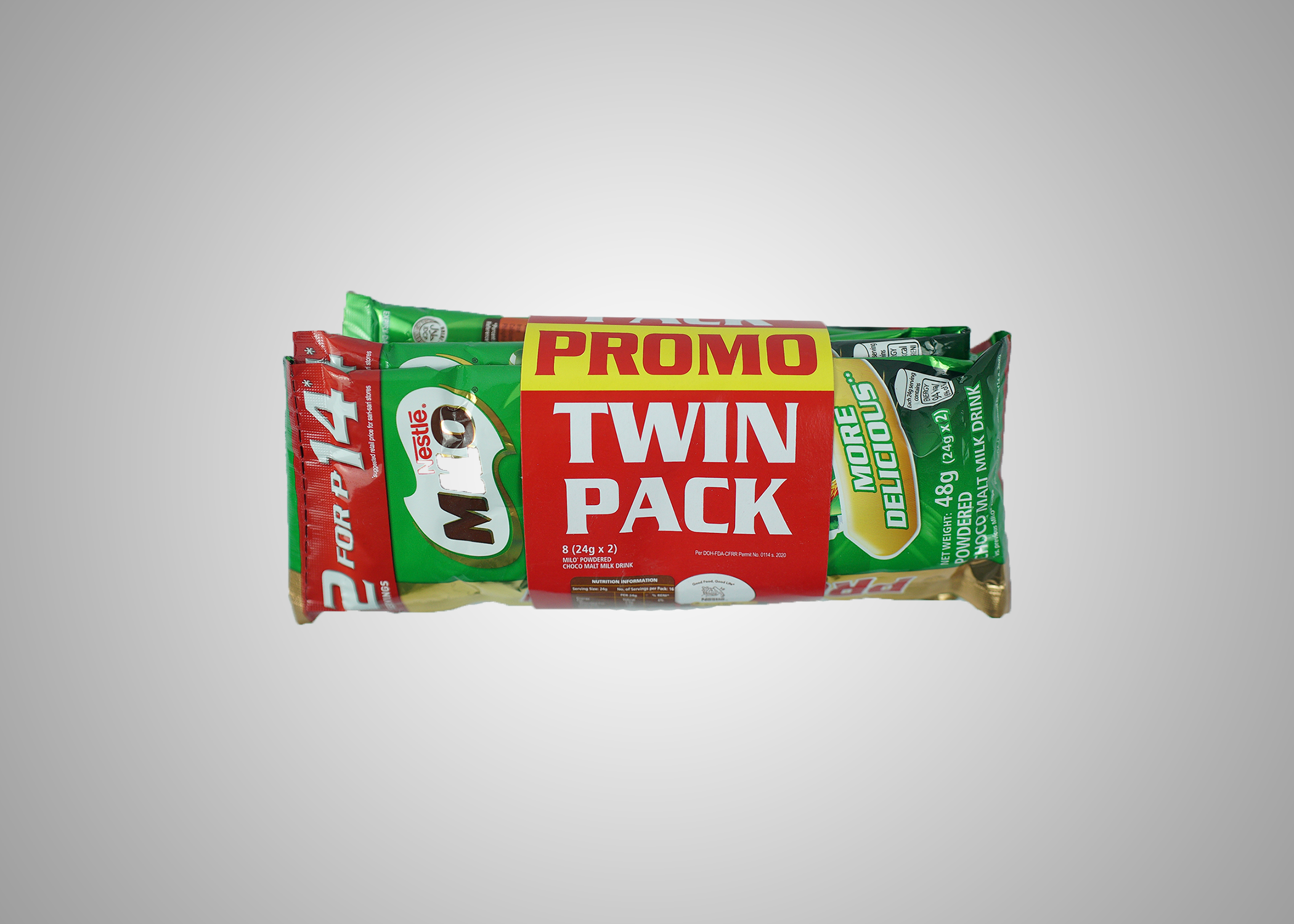 Picture of Milo Go Active Champion PROMO Twin Pack 48g 8x32 rp TIE