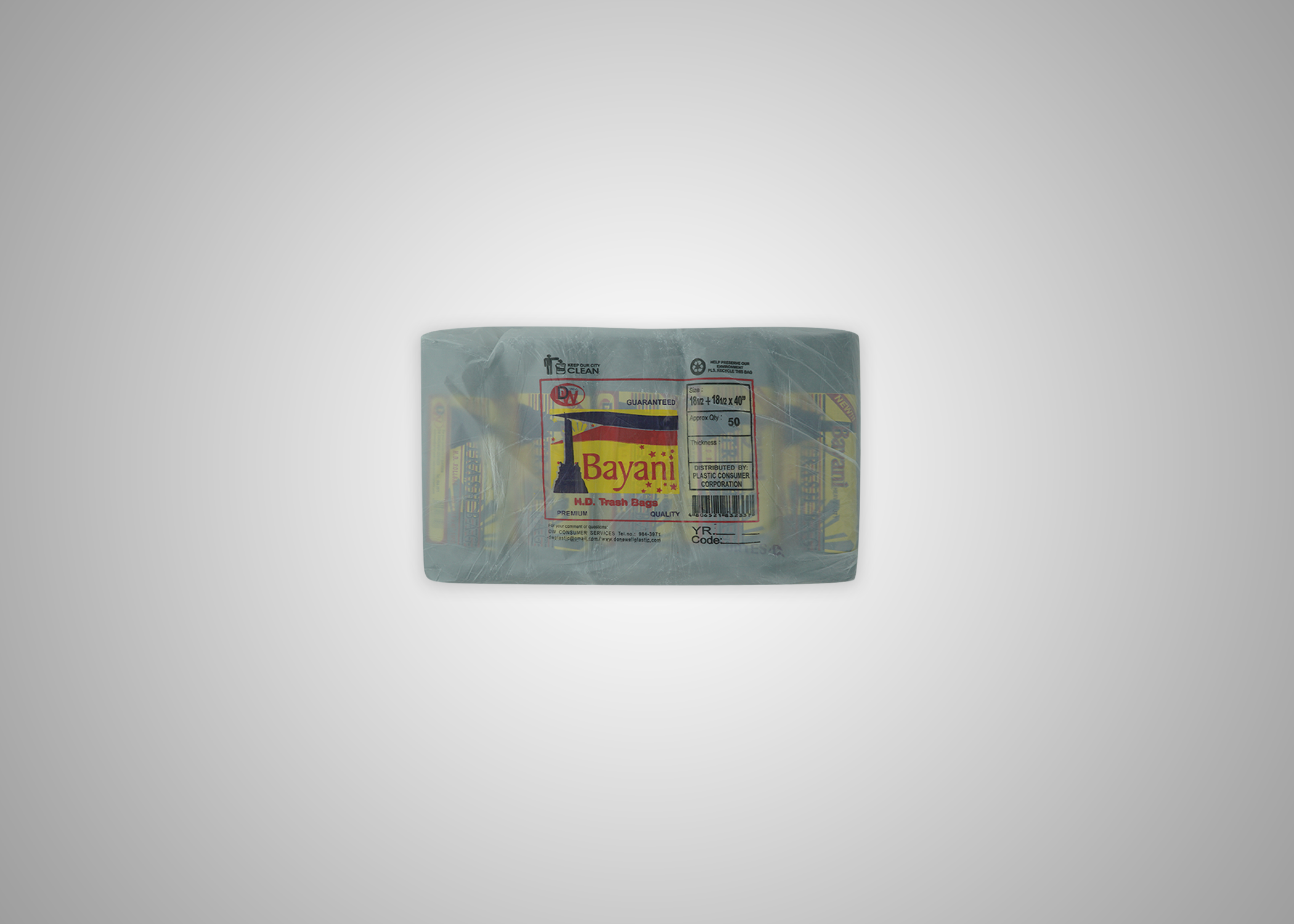 Picture of Bayani Trashbag XXL 18 5x18 5x40 5rollperrmx20rmopersck nrp REAM