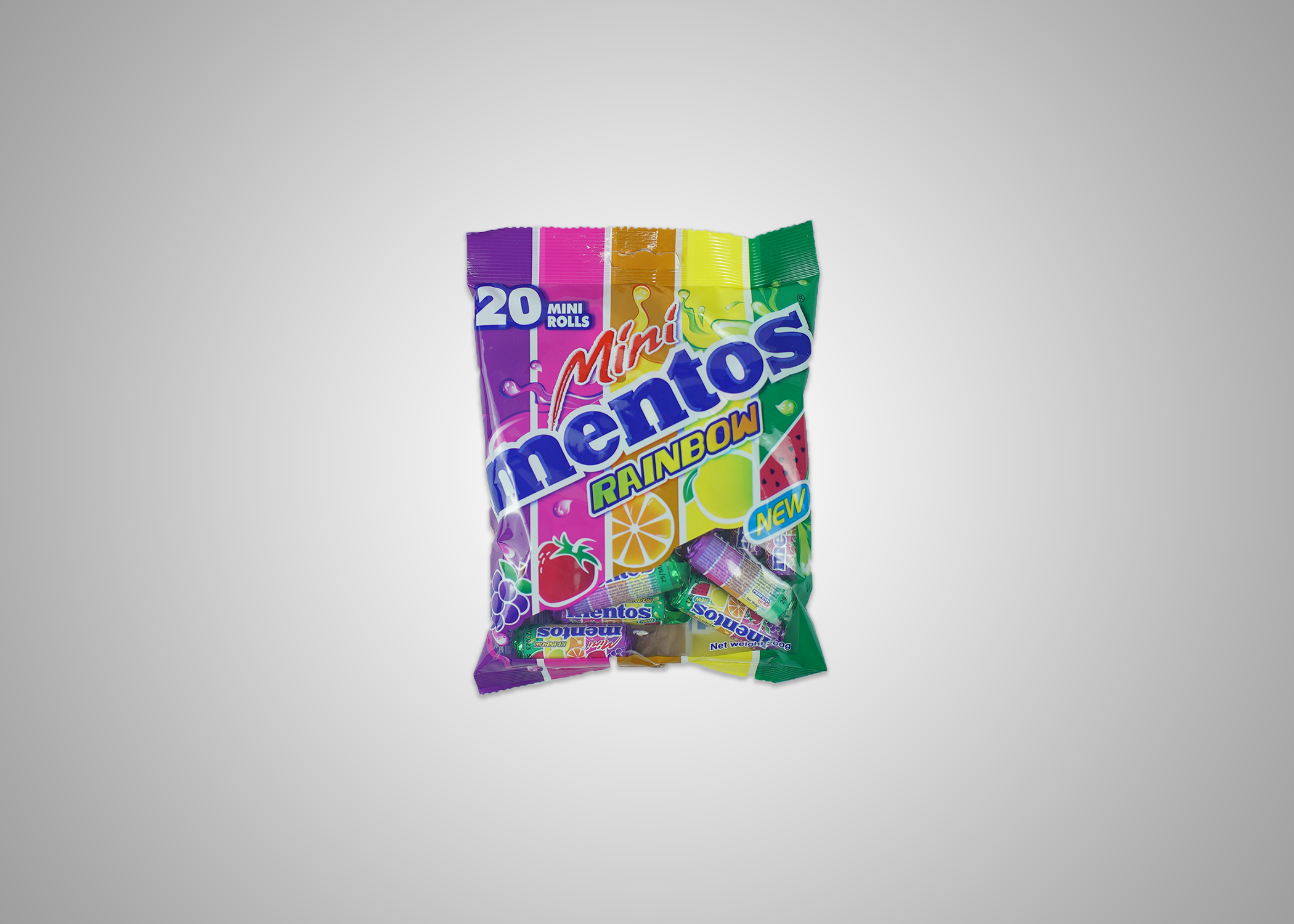 Picture of Mini Mentos Rainbow 20rollx24pck per cs rp PACK