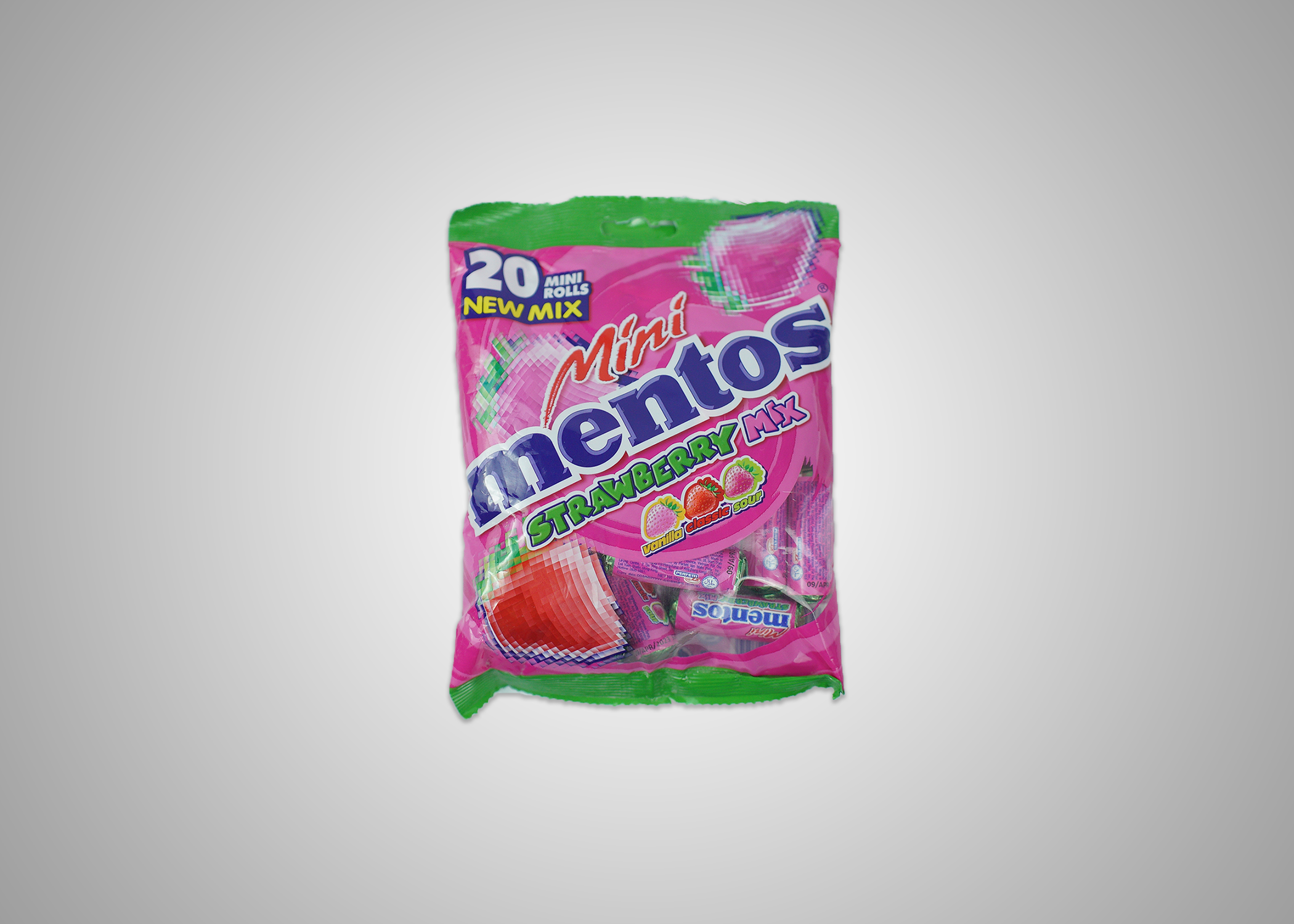 Picture of Mini Mentos StrawMix 20rollx24pck per cs rp PACK