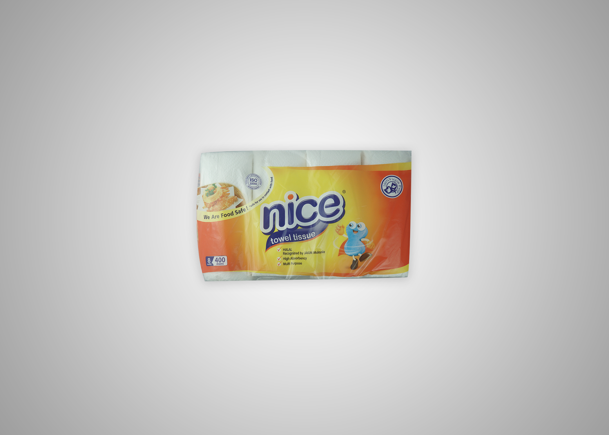Picture of Nice Kitchen Towel Roll 400 sheets 2ply x 8s x 4 PACK