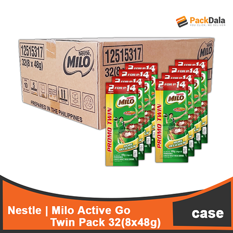 Picture of Milo Go Active Champion Twin Pack 48g 8x32 rp CASE