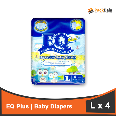 Picture of EQ Plus Baby Diaper L 4sx32