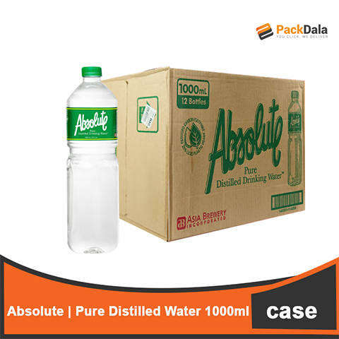 Picture of Absolute Pure Distilled Water 1000mlx12 CASE