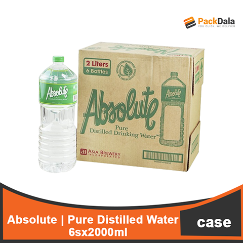 Picture of Absolute Pure Distilled water 2000mlx6 CASE