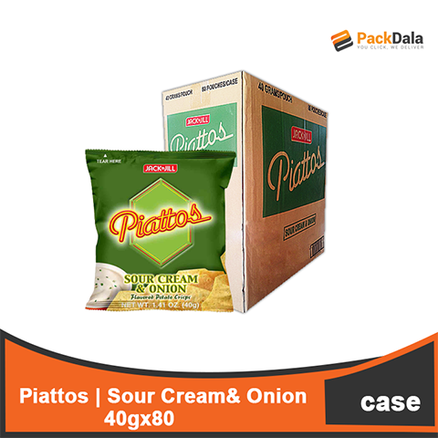 Picture of Piattos Sour Cream & Onion 40gx80 CASE