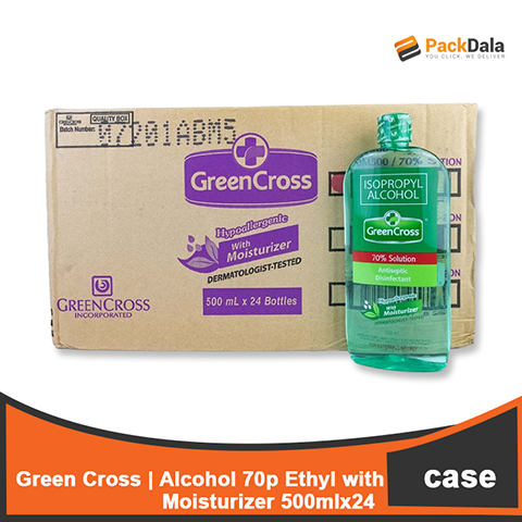 Picture of Green Cross Alc 70p Ethyl 500mlx24 with moist  CASE