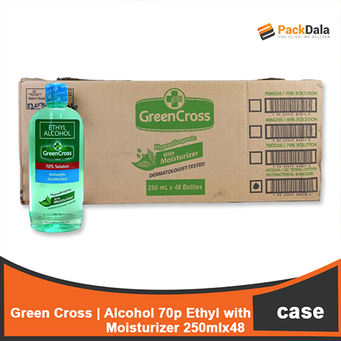 Picture of Green Cross  Alc 70p Ethyl 48x250ml with moist  CASE