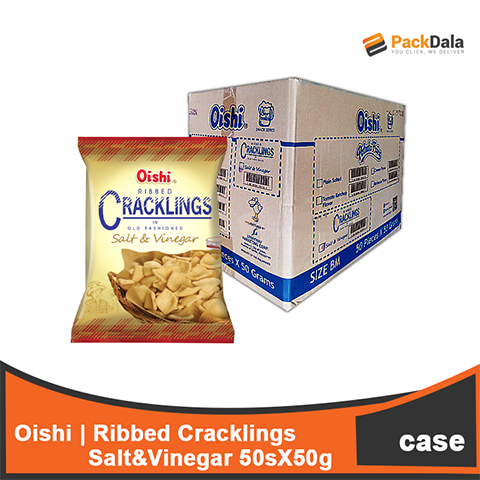 Picture of Oishi Ribbed Crackling Salt & Vinegar 50x50g CASE