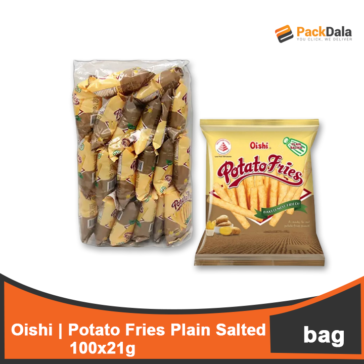 Picture of Oishi Potato Fries Plain Salted 100x21g BAG