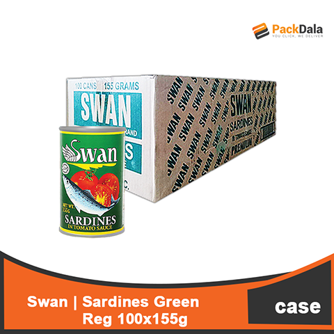 Picture of Swan Sardines Green Reg 155gx100 rp CASE