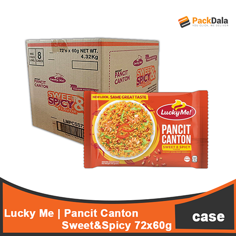 Picture of Lucky Me Pancit Canton Sweet n Spicy 60gx72 rp CASE