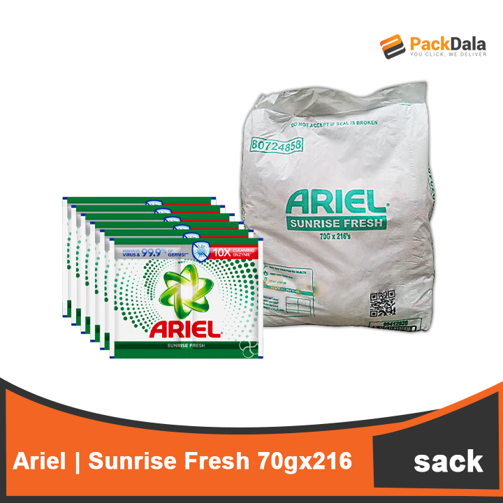 Picture of Ariel Powder Sunrise Fresh 70g 66gx6pcx36tie per CASE