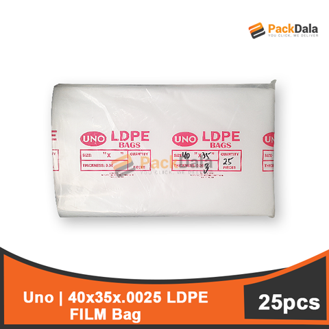 Picture of UNO LDPE FILM bag 40x45x0025x25pcs per ream