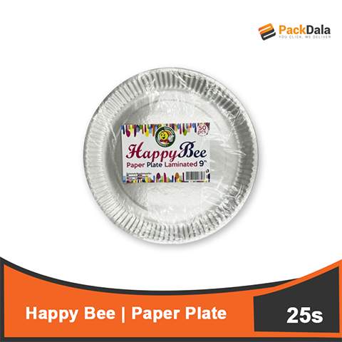 Picture of Happybee Paper Plate 25sx20pck per bdl PACK