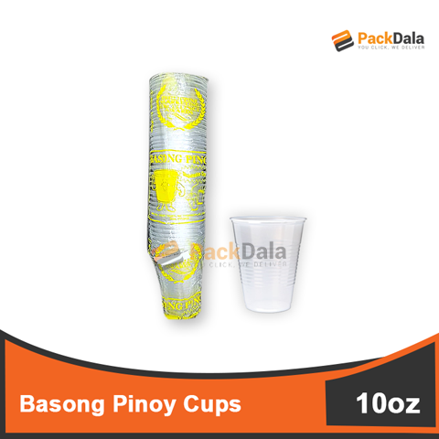 Picture of Basong Pinoy Cups Trans 10oz 20pckprbag 5bags percs nrp PACK