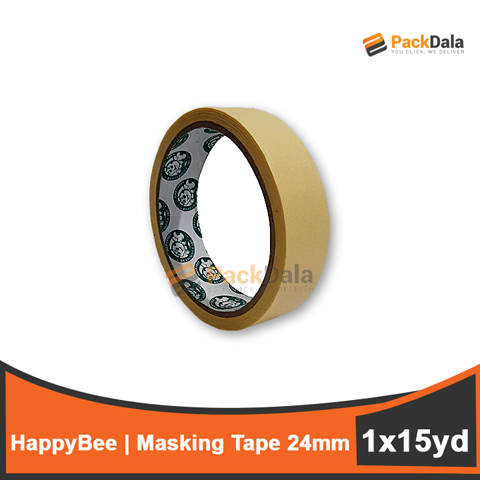 Picture of Masking Tape 24mm 1x15yd Happybee 48rolls pr cs nrp PCS