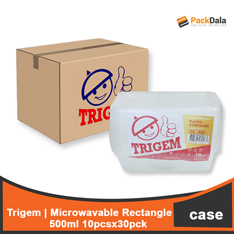 Picture of Trigem Microwavable Rect 500 10pcsx30pack per cs CASE