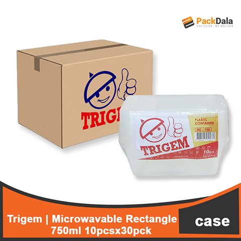 Picture of Trigem Microwavable Rect 750 10pcsx30pack per cs CASE