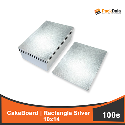 Picture of Cakeboard Rect 10x14 Silver 100pcsprpck nrp