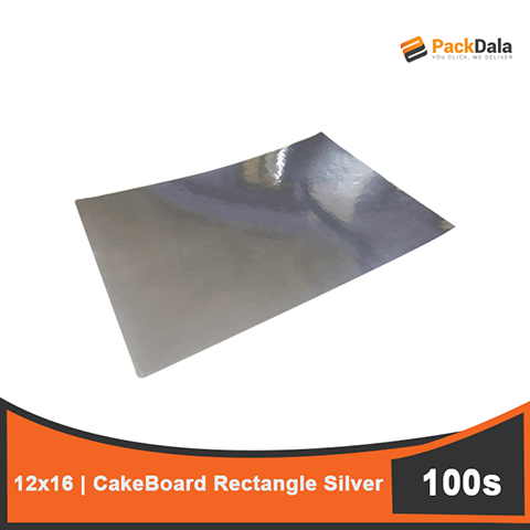 Picture of Cakeboard Rect 12x16 Silver 100pcsprpck nrp