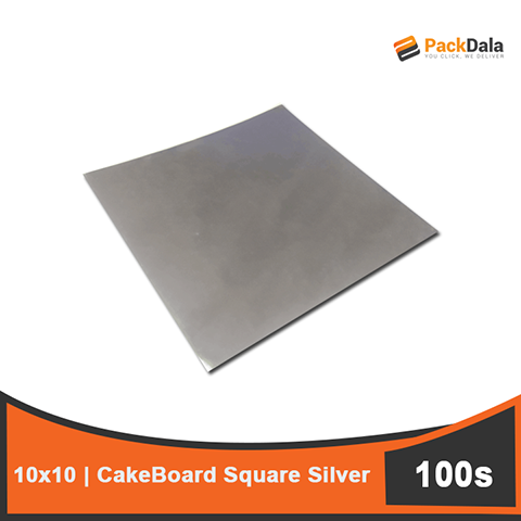 Picture of Cakeboard Square 10x10 Silver 100pcsprpck nrp