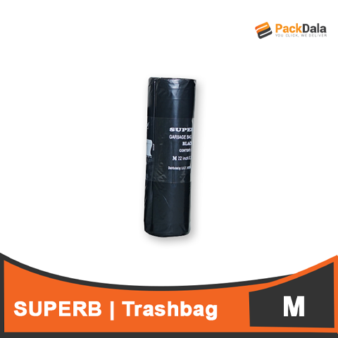 Picture of Superb Trashbag 11x11 M Black 25pcsperroll x 10rollperrm x 4rmperbdl nrp ROLL