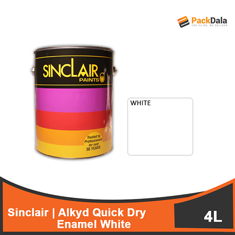 Picture of SINCLAIR Alkyd Quick Dry Enamel White 4L x 4pcs rp PCS