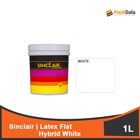 Picture of SINCLAIR Latex Flat Hybrid White 1L x 12pcs rp PCS