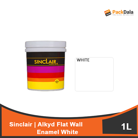 Picture of SINCLAIR Alkyd Flat Wall Enamel White 1Lx12pcs rp PCS