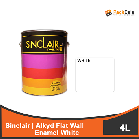 Picture of SINCLAIR Alkyd Flat Wall Enamel White 4Lx4pcs rp PCS