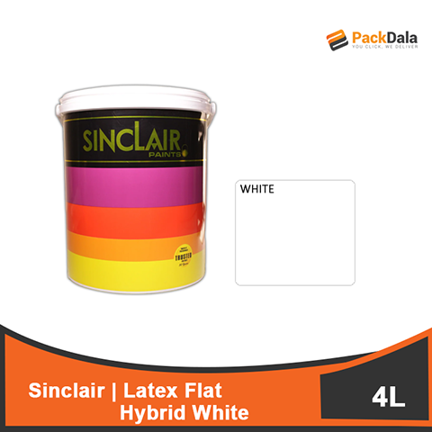 Picture of SINCLAIR Latex Flat Hybrid White 4L x 4pcs rp PCS