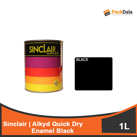 Picture of SINCLAIR Alkyd Quick Dry Enamel Black 1L x 12pcs rp PCS