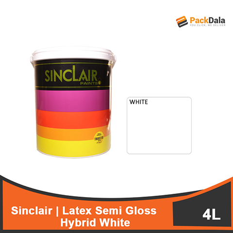 Picture of SINCLAIR Latex Semi Gloss Hybrid White 4L x 4pcs rp PCS