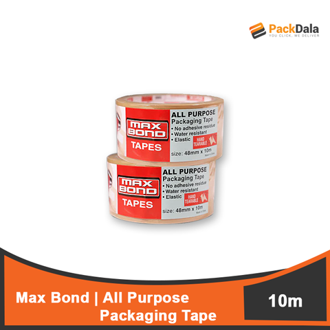 Picture of MAX BOND All Purpose Packaging Tape 10m x 24pcs rp PCS