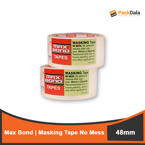 Picture of MAX BOND Masking Tape No Mess 0 15x48mmx20yardsx24pcs rp pcs