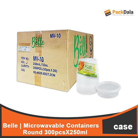 Picture of Belle Microwavable Rnd 250ml MV10 10pcs x 30packs nrp  CASE