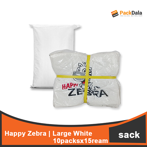 Picture of Large Zebra White 10pckx15ream nrp SACK