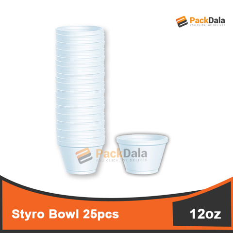 Picture of Styro Bowl 12oz 25pcsx20pckprcs nrp PACK