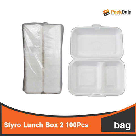 Picture of Styro Lunchbox 2 100pcperbag nrp