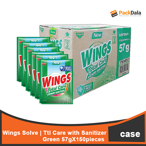 Picture of Wings Total Care with sanitizer green 60gx25x150 nrp P4MO CASE