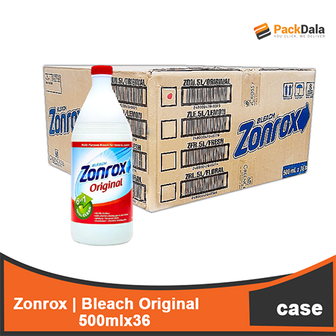 Picture of Zonrox Bleach Original 500mlx36 CASE