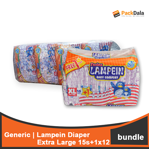 Picture of Generic Lampein Diaper XL 15plus1x12pckper bdl CASE