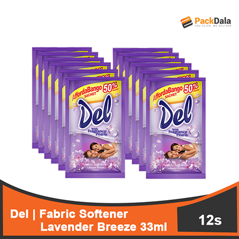 Picture of Del Fabric Softener Lavender Breeze 12sx28x33ml nrp