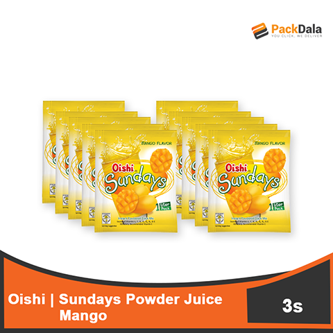 Picture of Oishi Sundays Powder Juice Mango 10sx12x35g