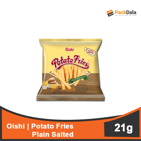 Picture of Oishi Potato Fries Plain Salted 100x21g  rp