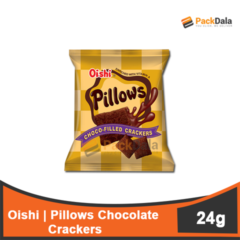 Picture of Oishi Pillows Chocolate Crackers 24gx10pck per case  rp