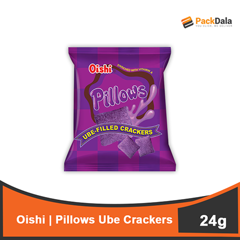 Picture of Oishi Pillows Ube Crackers 24gx10pck per case