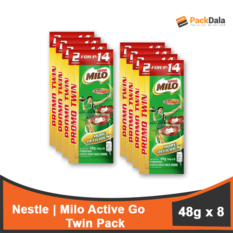 Picture of Milo Go Active Champion Twin Pack 48g 8x32 rp TIE