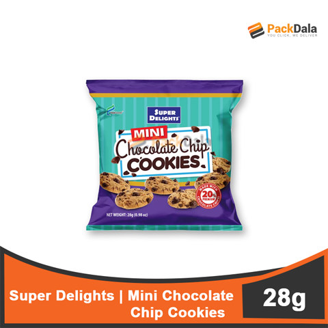 Picture of Super Delights Mini Chocolate Chip Cookies 28g 100pcspercs rp 